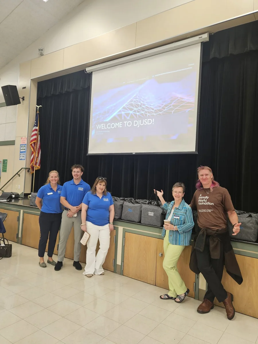The crew at the DJUSD new-staff welcome
